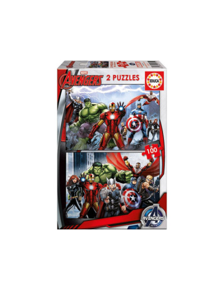 PUZZLE 2x100 AVENGERS DE 6-8 AÑOS EDUCA BORRAS 15771