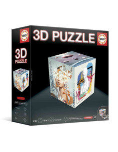 PUZZLE CUBO 3D ANIMALES EDUCA BORRAS 20125 2