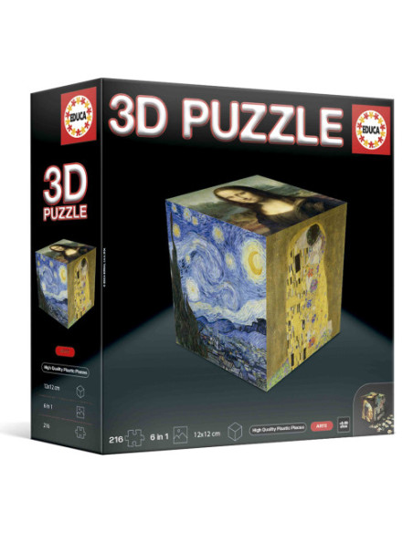 PUZZLE CUBO 3D ARTE EDUCA BORRAS 20123