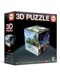 PUZZLE CUBO 3D VIAJES EDUCA BORRAS 20124