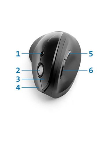 RATÓN PROFIT INALÁMBRICO VERTICAL NEGRO...