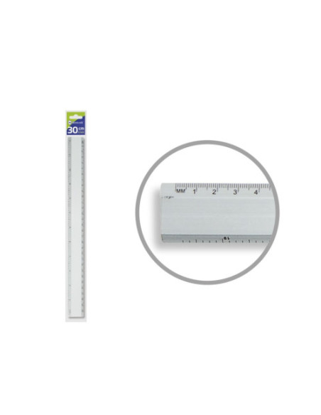REGLA ALUMINIO 30 CM BISMARK 314301