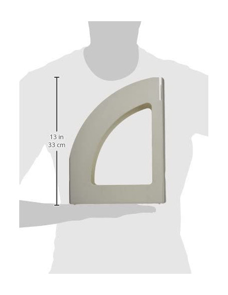 REVISTERO ECOGREEN BLANCO 100% RECICLADO Y RECICLABLE A4 Y FOLIO 250X80X320 MM GRIS ARCHIVO 2000 2003 GS
