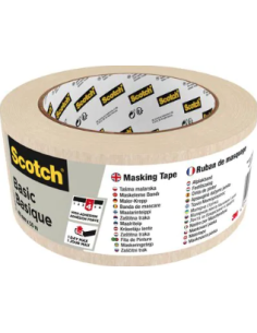 ROLLO CINTA ADHESIVA DE ENMASCARAR PINTOR BASIC 48MM X 50M SCOTCH 7100334410