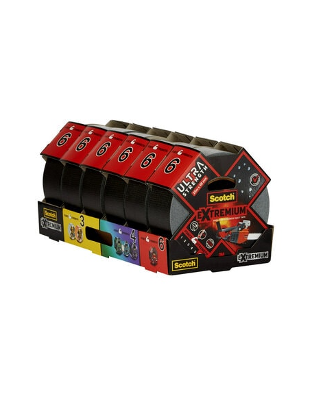 ROLLO CINTA AMERICANA ALTAS PRESTACIONES EXTREMIUM ULTRA DT17 NEGRO 48MM X 25M SCTOCH 7100205699