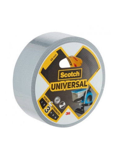 ROLLO CINTA AMERICANA UNIVERSAL 2904 PLATA 48MM X 25M SCOTH 7100205303