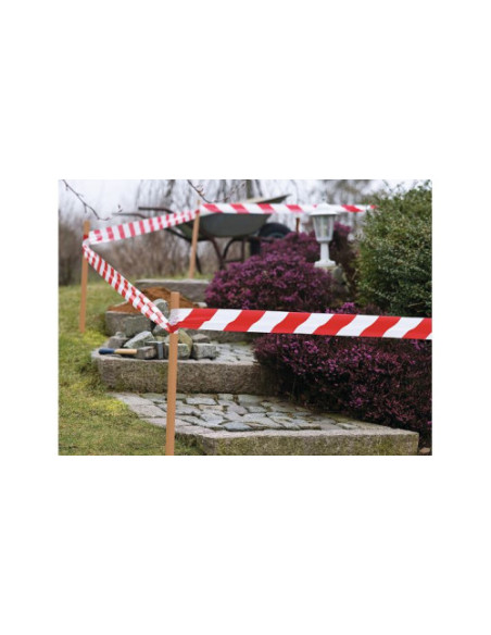 ROLLO CINTA BALIZAJE NO ADHESIVA ROJA/BLANCA TESA 58137-00000-00