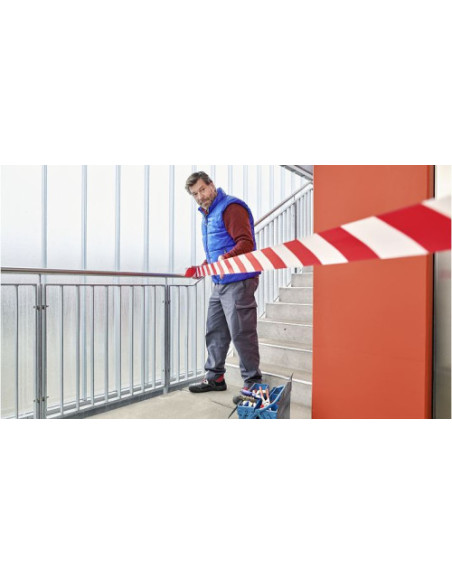 ROLLO CINTA BALIZAJE NO ADHESIVA ROJA/BLANCA TESA 58137-00000-00