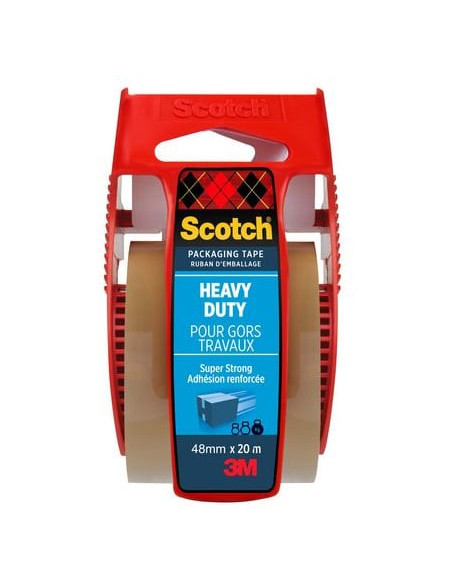 ROLLO CINTA DE EMBALAJE TAREAS DIFÍCILES MARRÓN 48MM X 20M CON DISPENSADOR C5020D SCOTH 7100300144