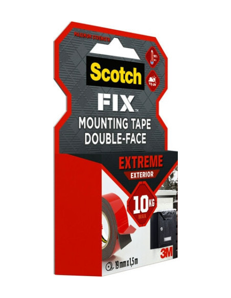 ROLLO CINTA DE MONTAJE DOBLE CARA EXTREME EXTERIORES 19MM X 1,5M HASTA 10KG FIX PT1100-1915-P SCOTH 7100272781