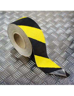 ROLLO CINTA DE SEGURIDAD ADHESIVA ANTIDESLIZANTE 50MMX18 2