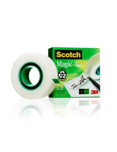 ROLLO CINTA INVISIBLE 19MM X 33M MAGICCAJA CARTÓN 810/1933 SCOTH 7100024666 2