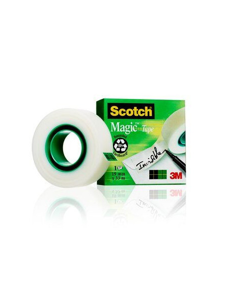 ROLLO CINTA INVISIBLE MAGIC SCOTH 19MM X 33M CAJA CARTÓN 810/1933 SCOTH 7100024666