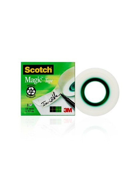 ROLLO CINTA INVISIBLE MAGIC SCOTH 19MM X 33M CAJA CARTÓN 810/1933 SCOTH 7100024666