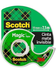 ROLLO CINTA INVISIBLE 19MM X 7
