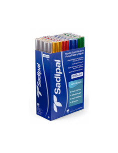 ROLLO PAPEL CELOFÁN SEMIPERFORADO HOJA 50X65 CM 30 GR. ROJO SADIPAL 12501