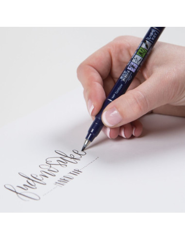 ROTULADOR BASE AGUA PUNTA ELÁSTICA DURA NEGRO...