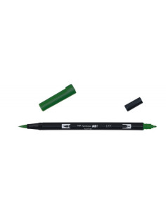 ROTULADOR DOBLE PUNTA PINCEL COLOR DARK JADE TOMBOW ABT-177