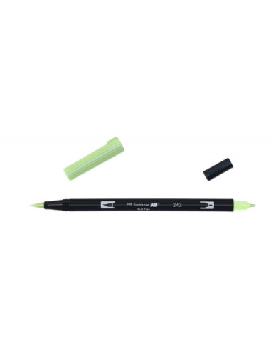 ROTULADOR DOBLE PUNTA PINCEL COLOR MINT TOMBOW ABT-243