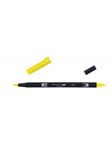 ROTULADOR DOBLE PUNTA PINCEL COLOR PROCESS YELLOW TOMBOW ABT-055