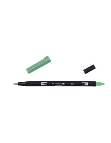 ROTULADOR DOBLE PUNTA PINCEL DUAL BRUSH-312 - COLOR HOLLY GREEN. TOMBOW ABT-312