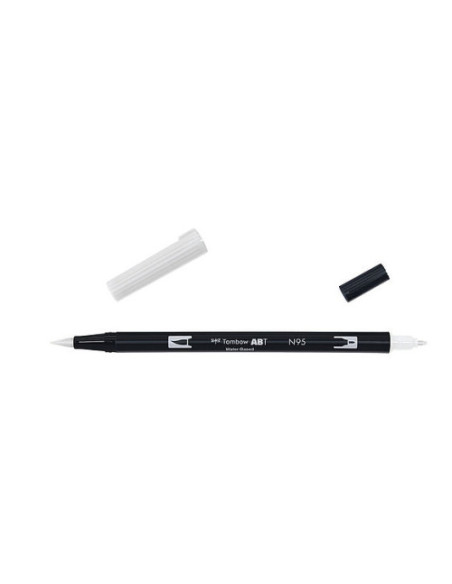 ROTULADOR DOBLE PUNTA PINCEL DUAL BRUSH-N95 - COLOR COOL GREY 1. TOMBOW ABT-N95