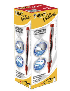 MARCADOR PARA PIZARRA BLANCA TINTA LIQUIDA TRAZO 2MM. ROJO VELLEDA 902089 2