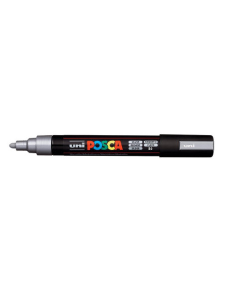 MARCADOR PC-5M 1.8-2.5MM PLATA POSCA 286674000