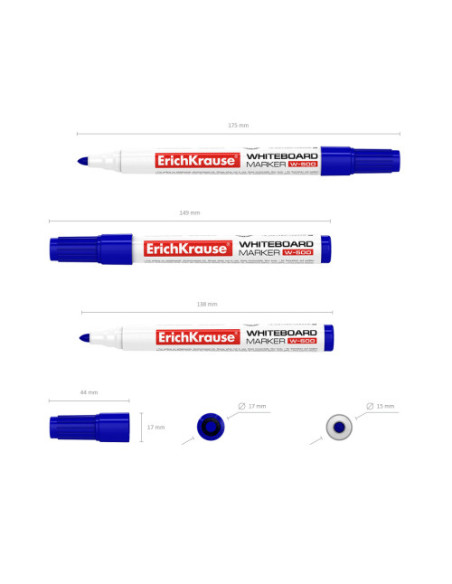 ROTULADOR PIZARRA BLANCA W-500 AZUL ERICH KRAUSE 12846