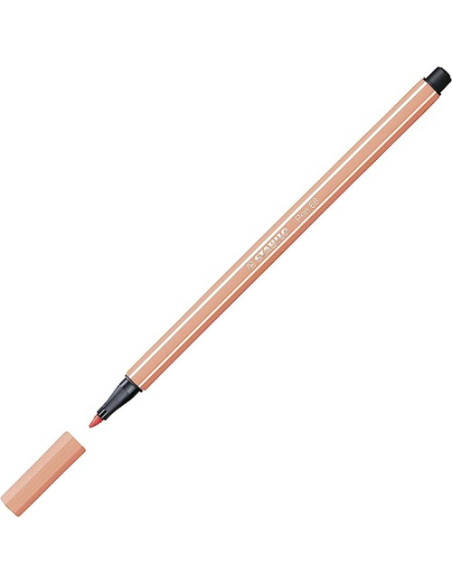 ROTULADOR PREMIUM CON PUNTA DE FIBRA BISELADA PEN 68 MAX COLOR ALBARICOQUE STABILO 768/26