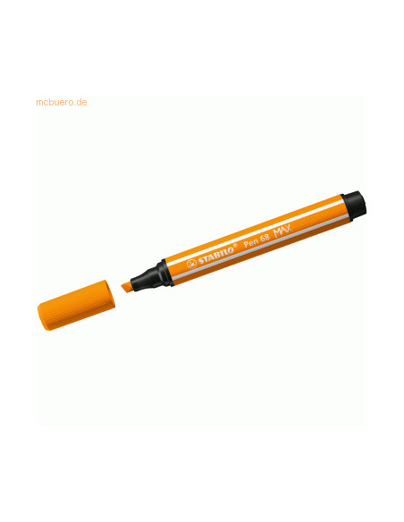 ROTULADOR PREMIUM CON PUNTA DE FIBRA BISELADA PEN 68 MAX COLOR NARANJA STABILO 768/54