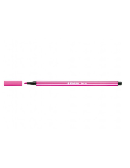 ROTULADOR PREMIUM CON PUNTA DE FIBRA BISELADA PEN 68 MAX COLOR ROSA STABILO 768/56