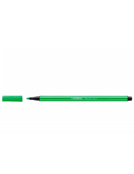 ROTULADOR PREMIUM CON PUNTA DE FIBRA BISELADA PEN 68 MAX COLOR VERDE CLARO STABILO 768/33
