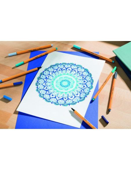 ROTULADOR STABILO POINT 88 0.4MM AZUL HIELO STABILO 88/11