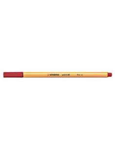 ROTULADOR PUNTA FINA POINT 88 0.4MM CARMESÍ STABILO 88/50 2