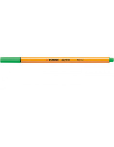 ROTULADOR PUNTA FINA POINT 88 0.4MM ESMERALDA CLARO STABILO 88/16
