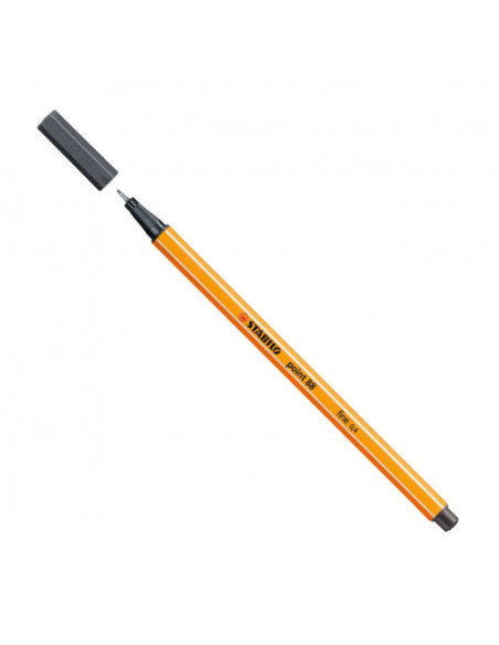 ROTULADOR PUNTA FINA POINT 88 0.4MM GRIS INTENSO STABILO 88/97