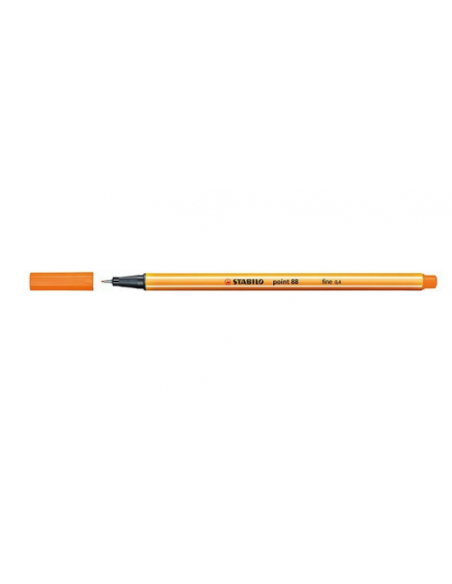 ROTULADOR PUNTA FINA POINT 88 0.4MM NARANJA STABILO 88/54