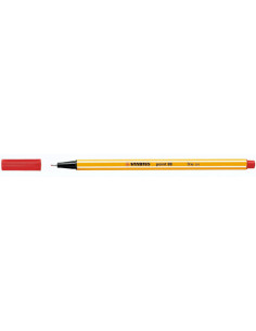 ROTULADOR PUNTA FINA POINT 88 0.4MM ROJO STABILO 88/40