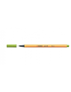 ROTULADOR PUNTA FINA POINT 88 0.4MM VERDE MANZANA STABILO 88/33