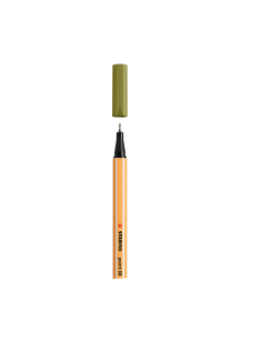 ROTULADOR PUNTA FINA POINT 88 0.4MM VERDE BARRO STABILO 88/37