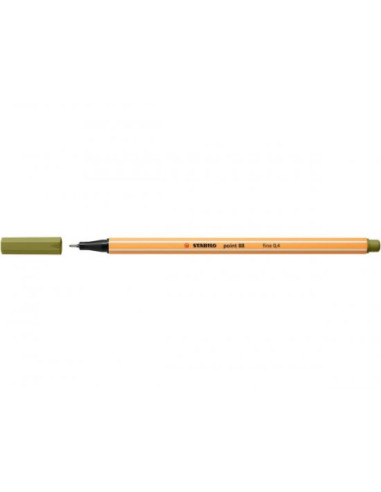 ROTULADOR STABILO POINT 88 0.4MM VERDE BARRO...