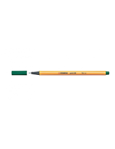 ROTULADOR PUNTA FINA POINT 88 0.4MM VERDE PINO STABILO 88/53