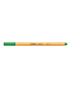 ROTULADOR PUNTA FINA POINT 88 0.4MM VERDE STABILO 88/36 2
