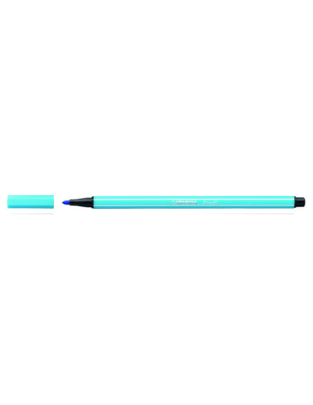 ROTULADOR PUNTA FIBRA MEDIA 1MM. PEN 68 AZUL CELESTE STABILO 68/57