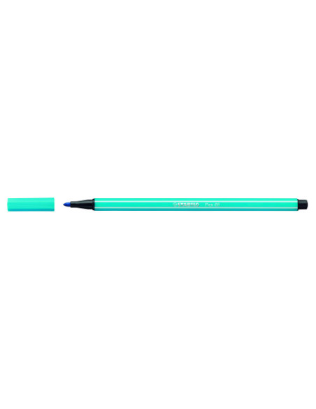 ROTULADOR PUNTA FIBRA MEDIA 1MM. PEN 68 AZUL NEON STABILO 68/031