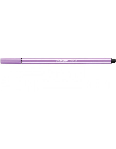 ROTULADOR PUNTA FIBRA MEDIA 1MM. PEN 68 LILA CLARO STABILO 68/59