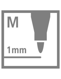 ROTULADOR PUNTA FIBRA MEDIA 1MM. PEN 68 LILA CLARO STABILO 68/59 2