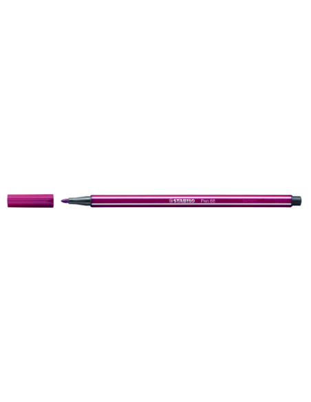 ROTULADOR PUNTA FIBRA MEDIA 1MM. PEN 68 PURPURA STABILO 68/19