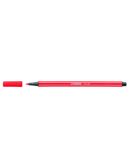 ROTULADOR PUNTA FIBRA MEDIA 1MM. PEN 68 ROJO CARMIN STABILO 68/48